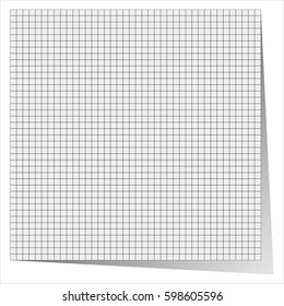 template sheet of paper in a cell background vector illustration