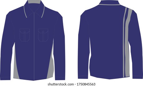 template of shirt or jacket