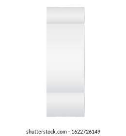 Template of a shop receipt. Mockup of a check from mall.