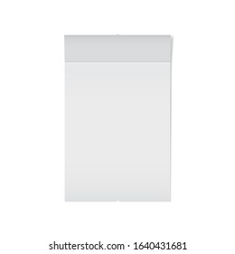 Template of a shop receipt. Mockup of a check from mall.
