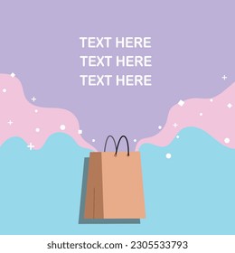 Template of shopping concept, Shopping banner. 