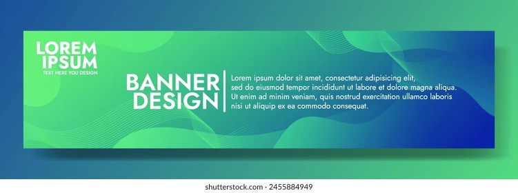 template showcasing dynamic waves with a gradient from green to blue. Ideal for creating visually striking headers, promotional banners, and graphic elements with a modern and dynamic aesthetic
