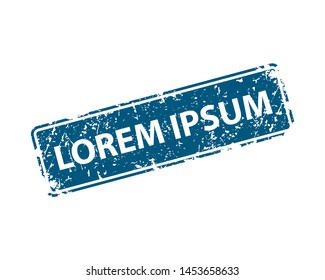 Template sign sticker. Empty stamp vector texture.