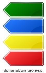 Template sign for a text