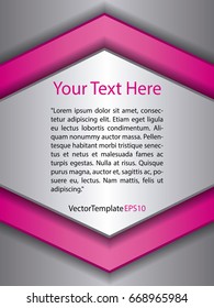 Template Silver, Pink and White Pattern