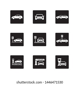 Template Simple Design Icon Parking Sign Symbol