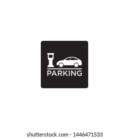 Template Simple Design Icon Parking Sign Symbol