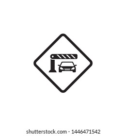 Template Simple Design Icon Parking Sign Symbol