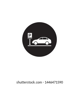 Template Simple Design Icon Parking Sign Symbol