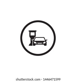 Template Simple Design Icon Parking Sign Symbol