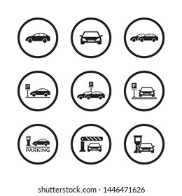 Template Simple Design Icon Parking Sign Symbol