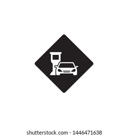 Template Simple Design Icon Parking Sign Symbol