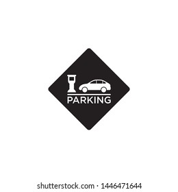 Template Simple Design Icon Parking Sign Symbol
