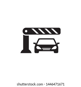 Template Simple Design Icon Parking Sign Stock Vector (Royalty Free ...