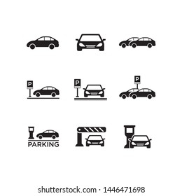 Template Simple Design Icon Parking Sign Symbol