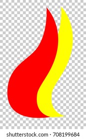 Template Simple Logo Fire Transparent Effect Stock Vector (Royalty Free ...
