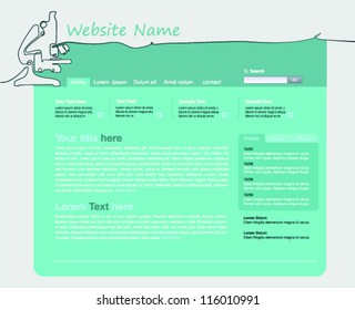 Template site design of microscope, corporate