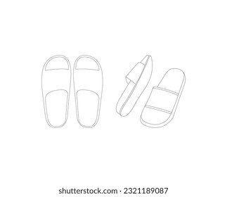 Template slide flip flops