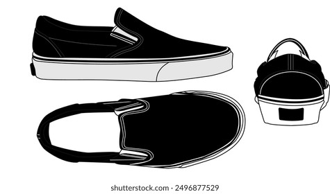 Plantilla para el zapato sin cordones