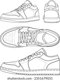 Template sneaker low, suitable for your custom sneaker