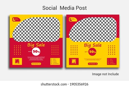 template social media new style