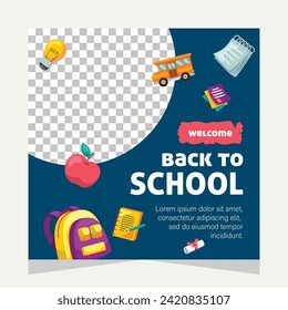 Template social media post about education