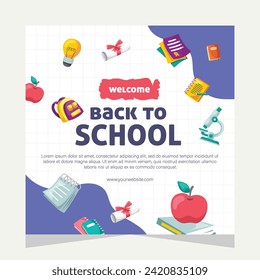 Template social media post about education