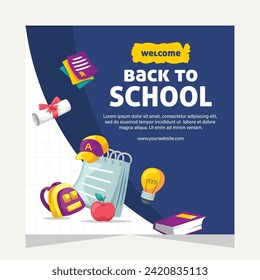 Template social media post about education