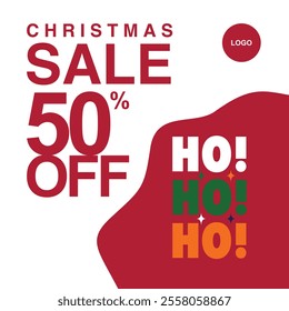 template social media post Christmas sale