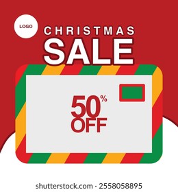 template social media post Christmas sale