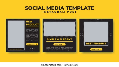 template for social media post editable text and image part 1