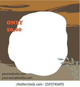 TEMPLATE SOCIAL MEDIA POST ELEGANT AND MODERN SUITABLE FLYER ANY PRODUCT FOR FOOD, FASHION, REAL ESTATE AND PROPERTY