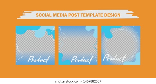 Template for social media post, social media promotion, social media content