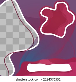 Template for social media posts, mobile apps, banners design, web or internet ads.