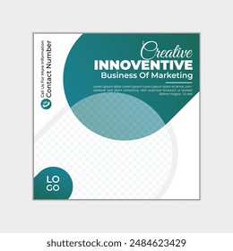 Template for social media posts on corporate businesses