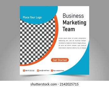 Plantilla para publicaciones en medios sociales que promuevan webinarios de marketing digital.