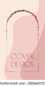 Plantilla para historias de medios sociales, vector