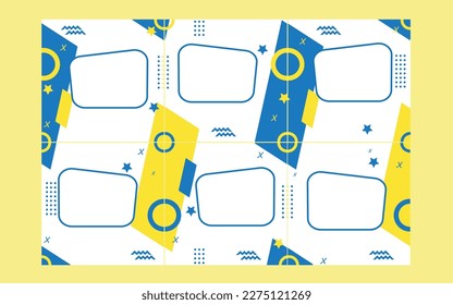 Plantilla para historias de redes sociales y publicaciones ilustraciones vectoriales. 6 cuadro cuadrado Trampa para publicidad y antecedentes en medios sociales