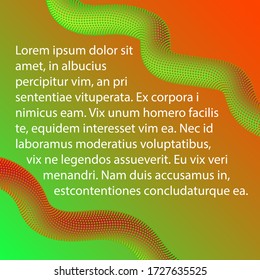 Template for social networks. Vector illustration. Background design for social networks. 3D geometric shape tube. Abstract fluid background. Dynamic twisted line Abstract texture for posters, banners