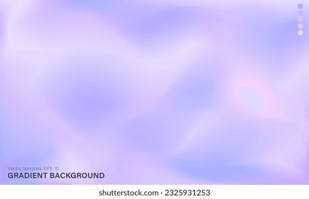 Plantilla de fondo morado suave. Papel tapiz de lilac pastel con gradiente de fluido ondulado borroso. Fondo holográfico digital con textura de seda o satén para banners de portada web o impresa, carteles, volantes