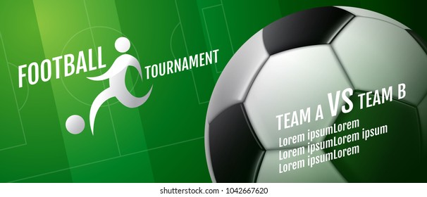 Template Sport Layout Design, Flat Design, Graphic Illustration, Football, Soccer, Vector Illustration.