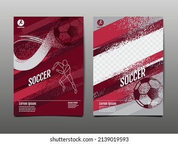 Template Sport Layout Design, soccer football