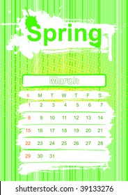 Template of spring season. 2010