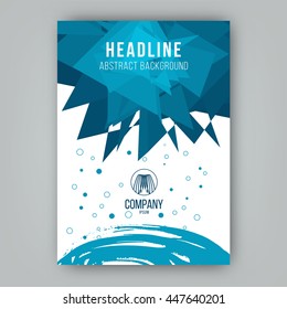 Template stained and geometric shapes for their cover designs, presentations, invitations, banners and promotions. Vector texture