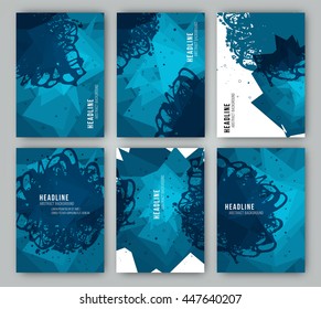 Template stained and geometric shapes for their cover designs, presentations, invitations, banners and promotions. Vector texture