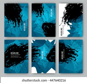 Template stained and geometric shapes for their cover designs, presentations, invitations, banners and promotions. Vector texture