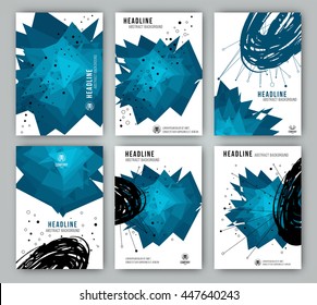 Template stained and geometric shapes for their cover designs, presentations, invitations, banners and promotions. Vector texture
