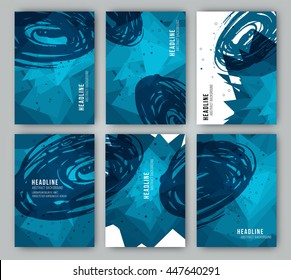 Template stained and geometric shapes for their cover designs, presentations, invitations, banners and promotions. Vector texture