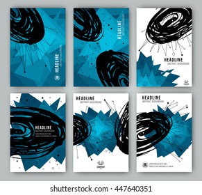 Template stained and geometric shapes for their cover designs, presentations, invitations, banners and promotions. Vector texture