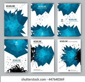 Template stained and geometric shapes for their cover designs, presentations, invitations, banners and promotions. Vector texture